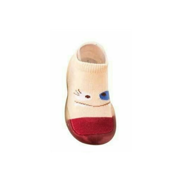 Christmas Cartoon Anti-Slip Socks Newborn Baby Kids Slipper Home Shoes Boots